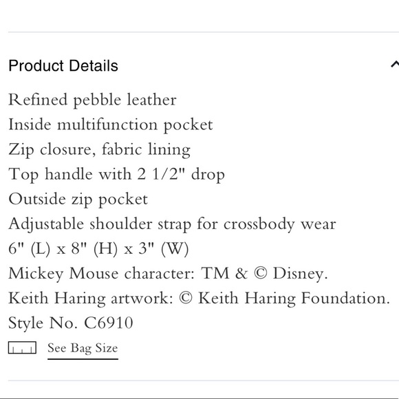 Coach Disney Keith Haring backpack crossbody bag BRAND NEW LIMITED EDITION - Picture 11 of 15